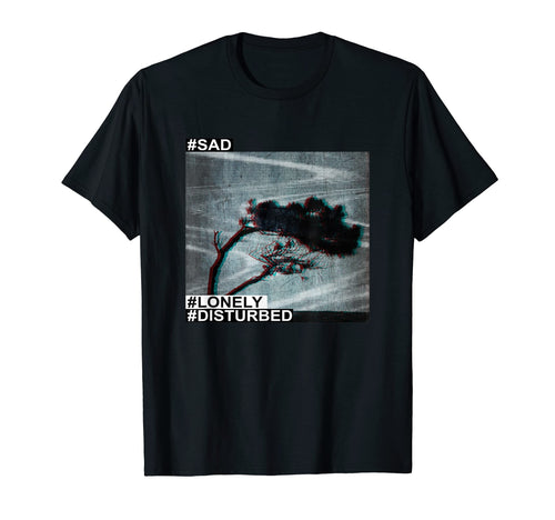 Sad Lonely Vaporwave Aesthetic T-Shirt - Minimalist Print Men Women - T-Shirt, Sweatshirt, Hoodie