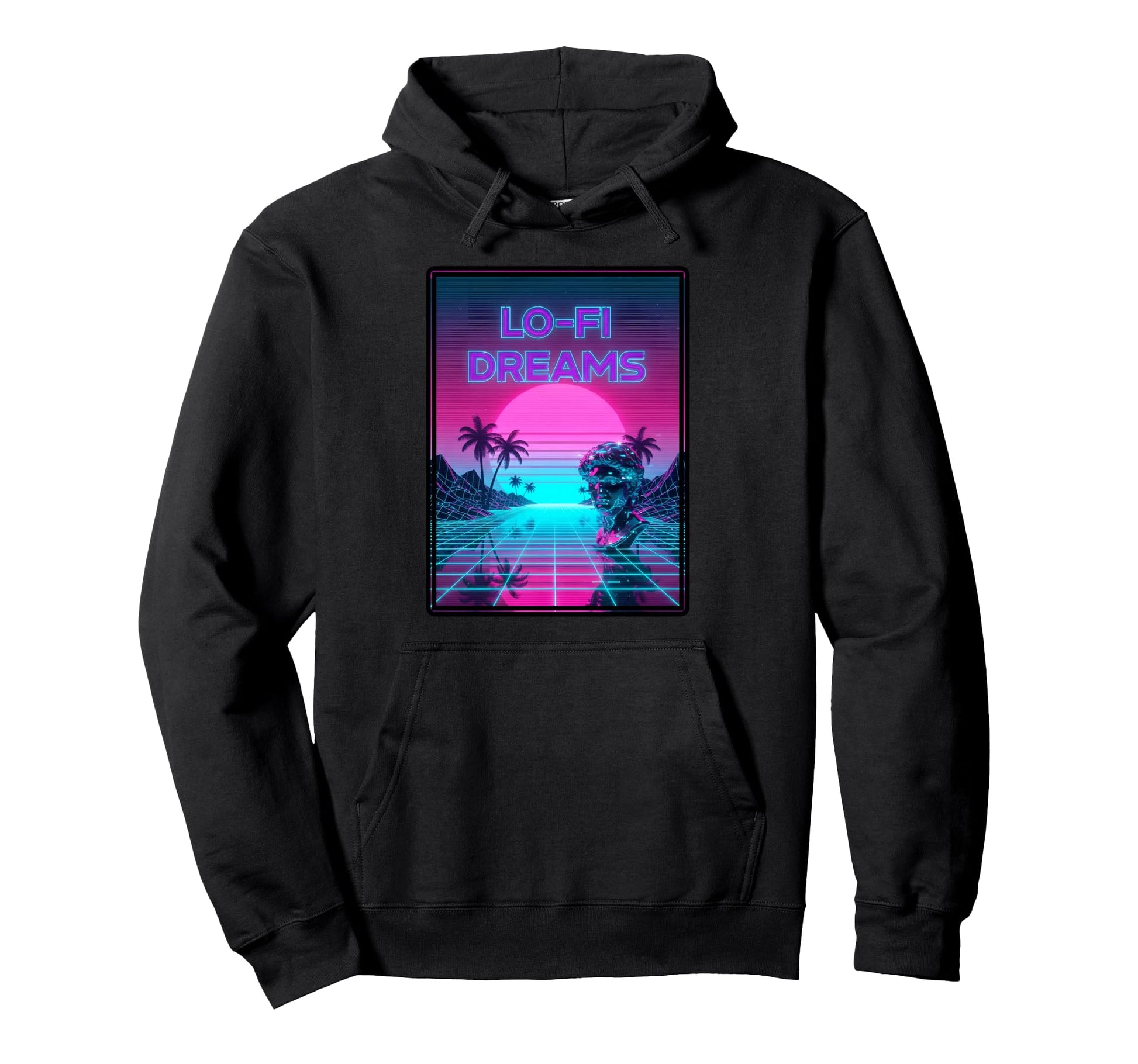 Lo Fi Dreams Vaporwave 80S Aesthetic Hoodie - Unique Graphic Unisex - T-Shirt, Sweatshirt, Hoodie