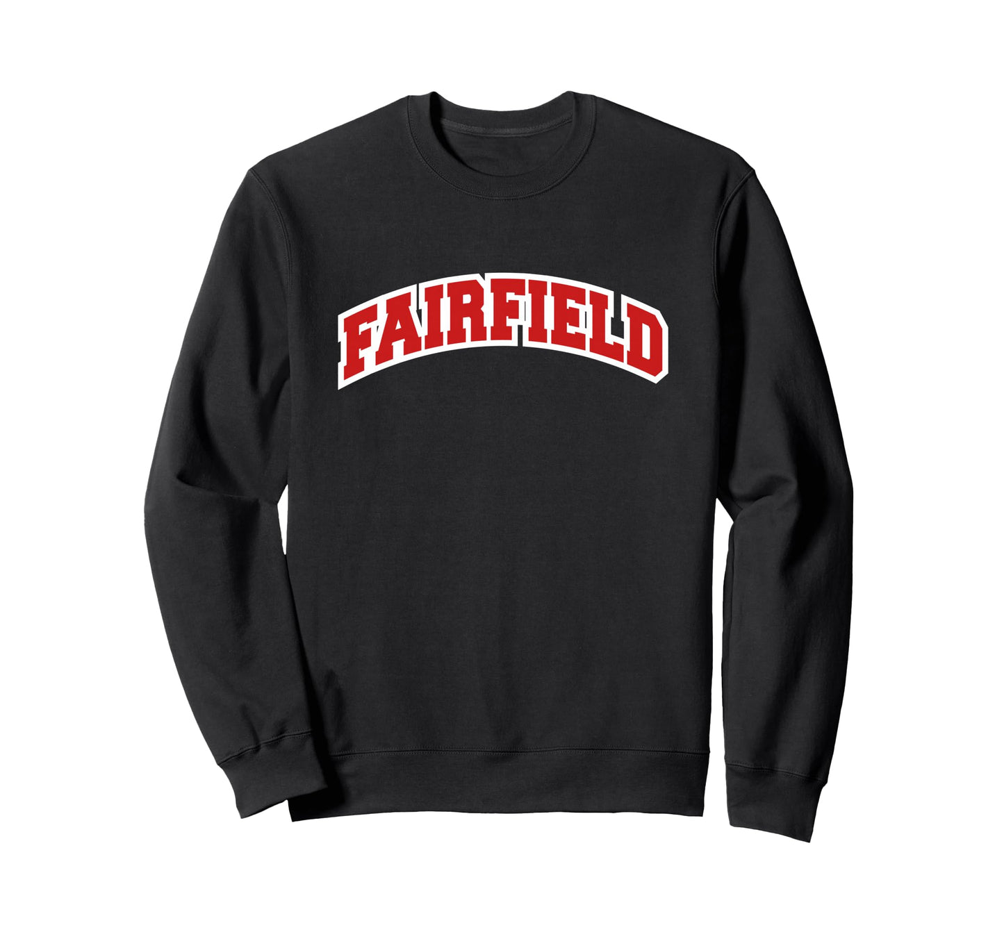 Fairfield Connecticut Varsity Sweatshirt - Minimalist Print Men Women - T-Shirt, Sweatshirt, Hoodie