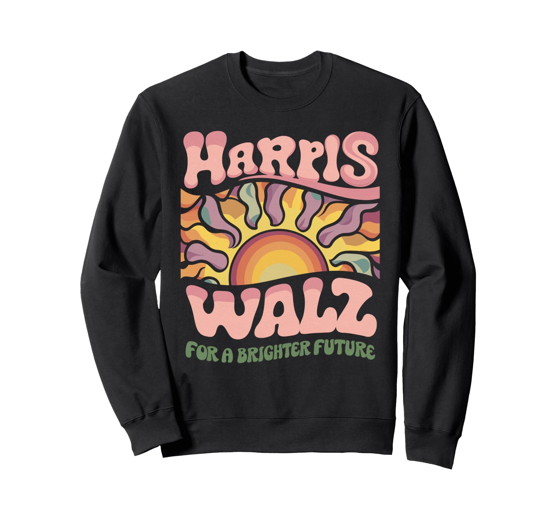 Harris Walz Boho Sweatshirt - Fun Novelty Design for Adults - T-Shirt, Sweatshirt, Hoodie