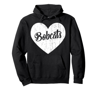 Bobcats School Sports Fan Team Spirit Hoodie - Custom Art Print for Adults - T-Shirt, Sweatshirt, Hoodie