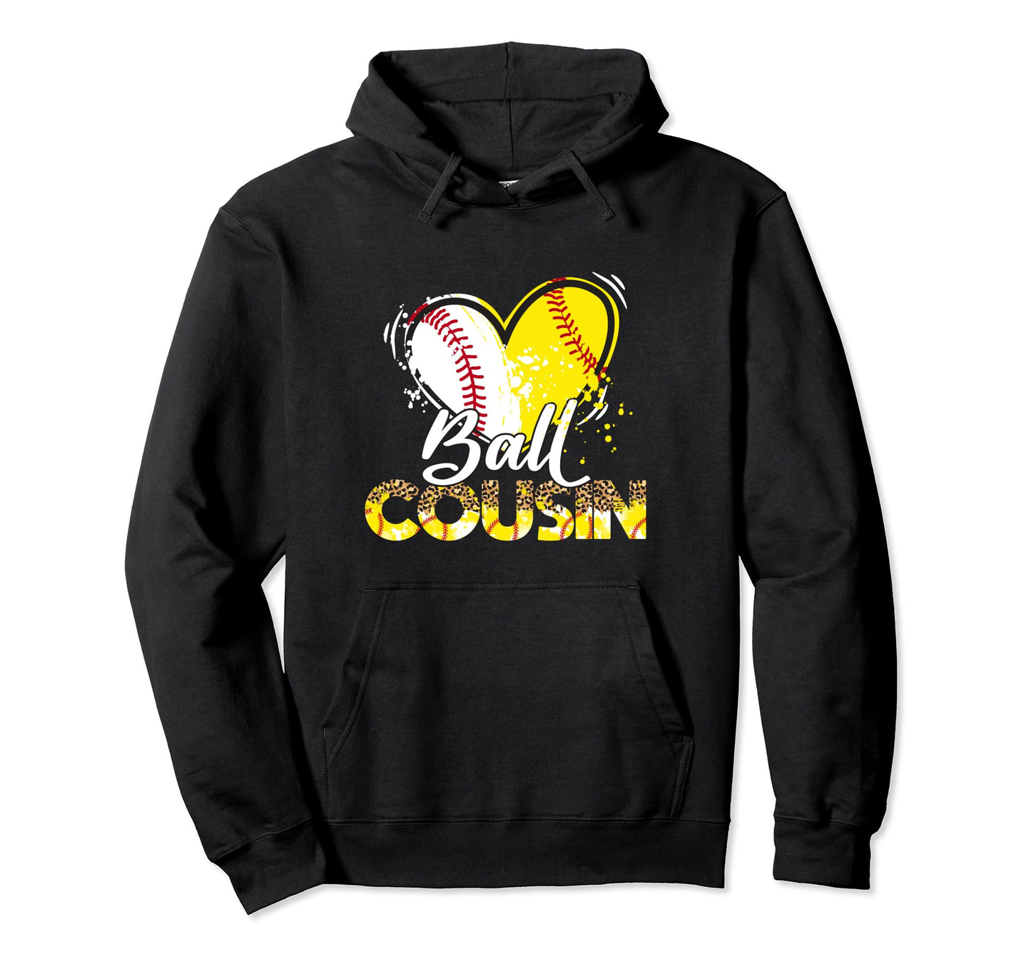 Cousin Both Baseball Softball Sport Hoodie - Custom Art Print Unisex - T-Shirt, Sweatshirt, Hoodie