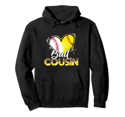 Cousin Both Baseball Softball Sport Hoodie - Custom Art Print Unisex - T-Shirt, Sweatshirt, Hoodie