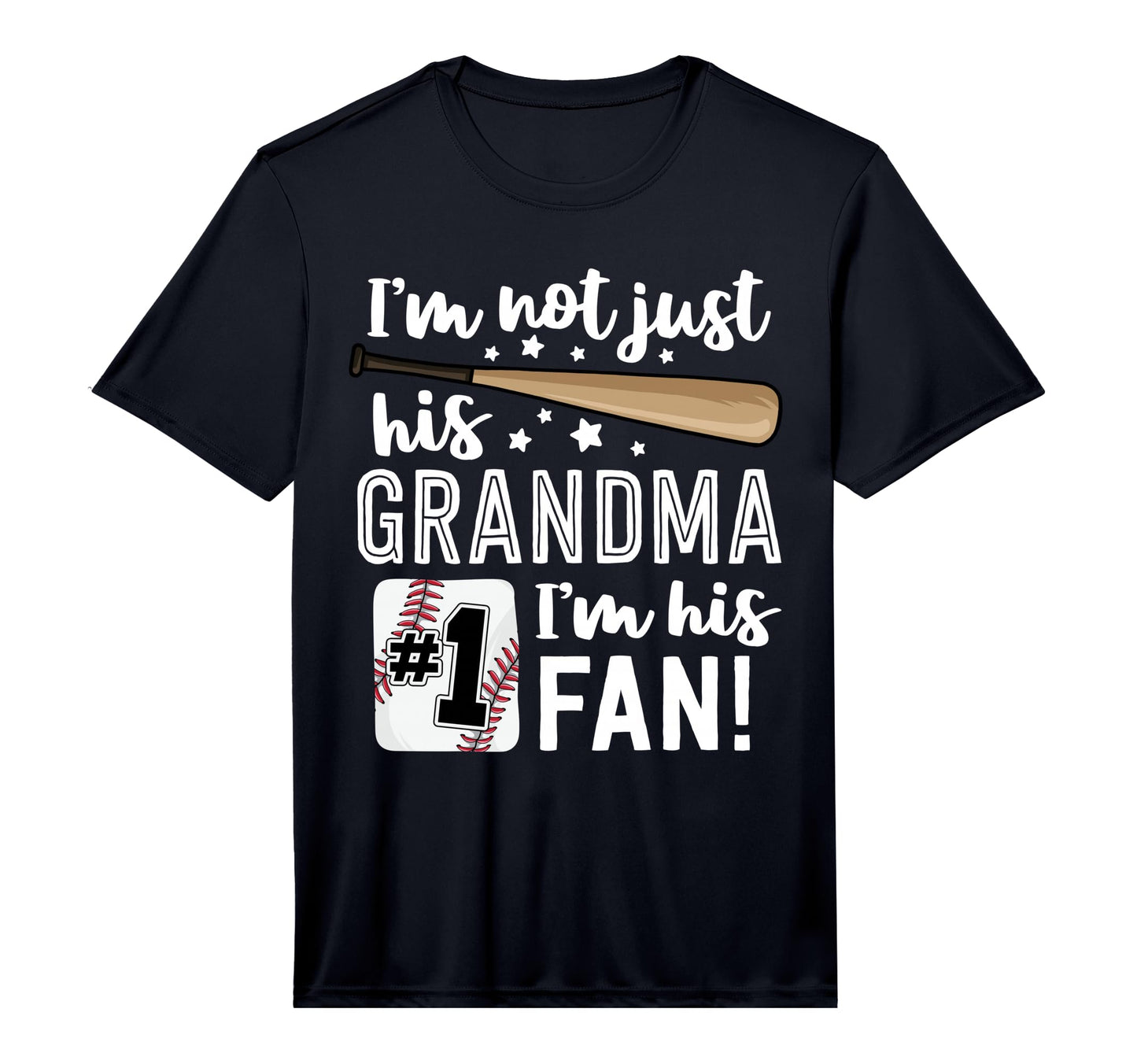 Im Not Just His Grandma Im His 1 Fan T-Shirt - Minimalist Print Unisex - T-Shirt, Sweatshirt, Hoodie