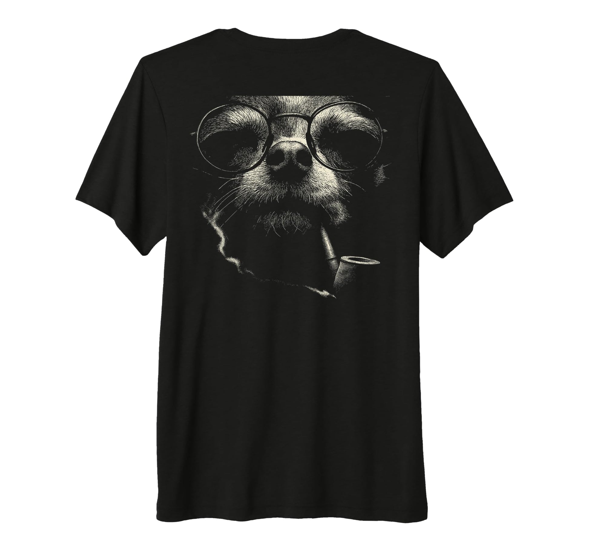 Fun Chihuahua Smoking Pipe Glasses T-Shirt - Fun Novelty Design Unisex - T-Shirt, Sweatshirt, Hoodie