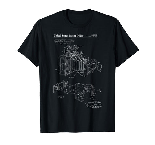 Camera Patent Photographer T-Shirt - Unique Graphic for Adults - T-Shirt, Sweatshirt, Hoodie