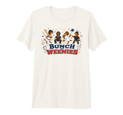 Funny Weenies Dachshunds Baseball T-Shirt - Aesthetic Graphic for Adults - T-Shirt, Sweatshirt, Hoodie