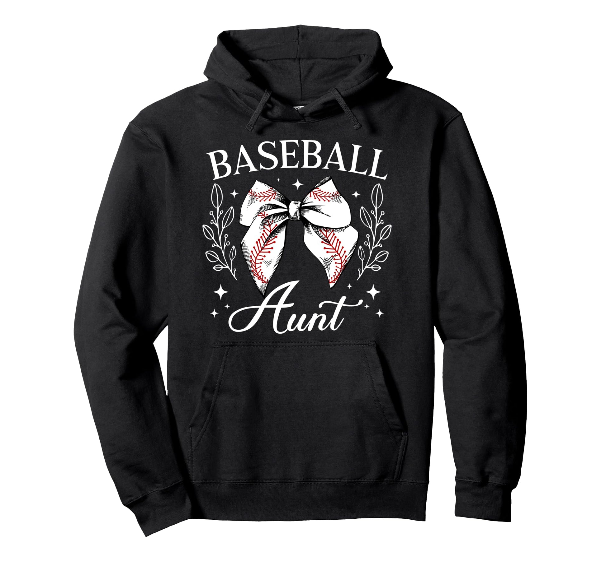 Baseball Aunt Baseball Player Aunt Coquette Hoodie - Trendy Graphic Unisex - T-Shirt, Sweatshirt, Hoodie