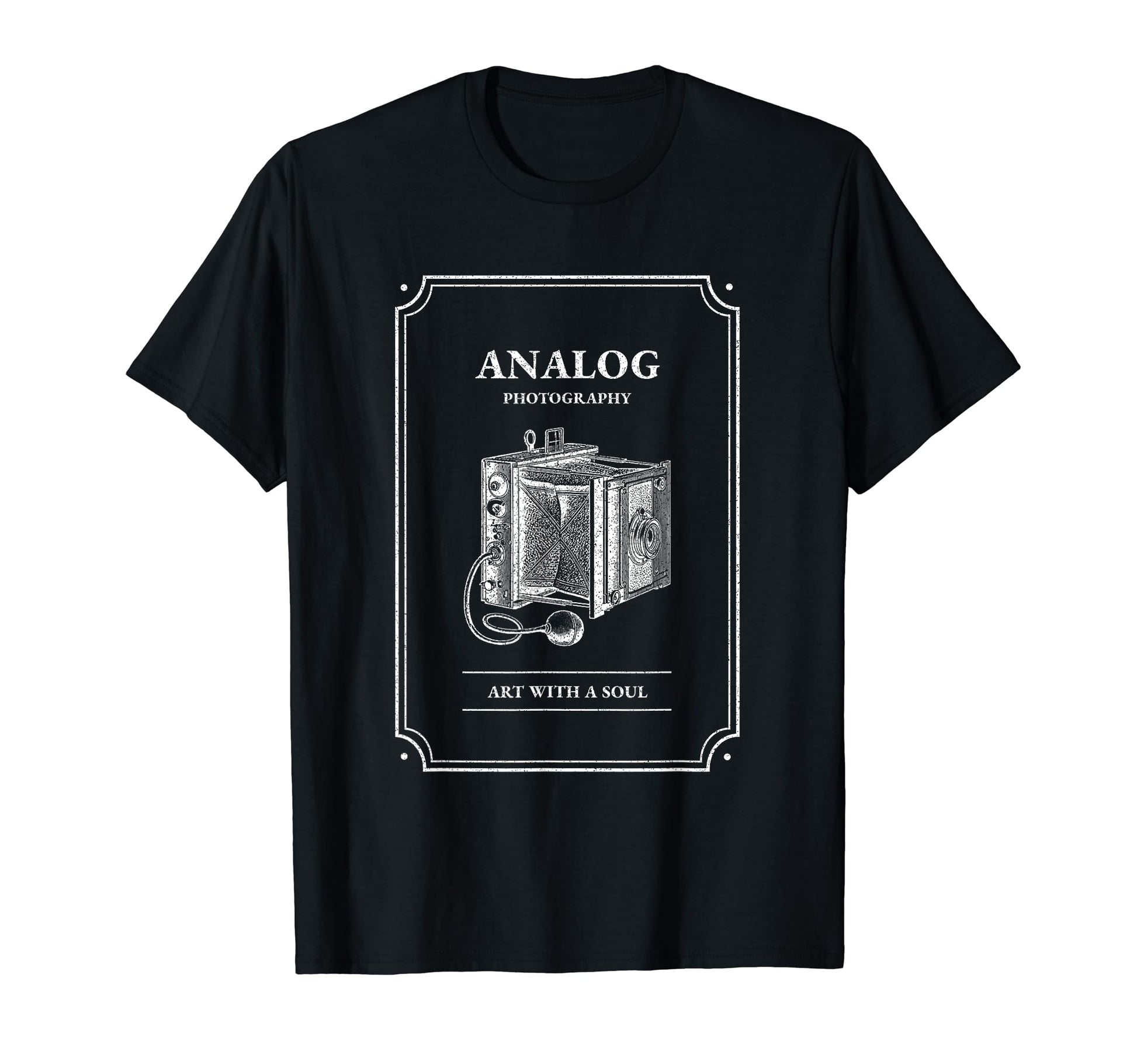Analog Photography Art Soul Camera T-Shirt - Minimalist Print Men Women - T-Shirt, Sweatshirt, Hoodie