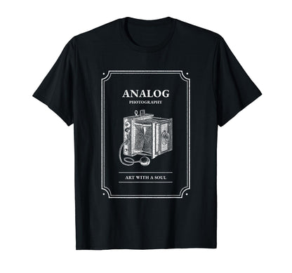 Analog Photography Art Soul Camera T-Shirt - Minimalist Print Men Women - T-Shirt, Sweatshirt, Hoodie