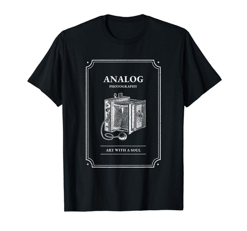 Analog Photography Art Soul Camera T-Shirt - Minimalist Print for Adults - T-Shirt, Sweatshirt, Hoodie