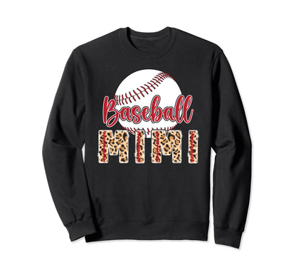 Baseball Mimi Leopard Grandma Mimi Sweatshirt - Graphic Print for Adults - T-Shirt, Sweatshirt, Hoodie