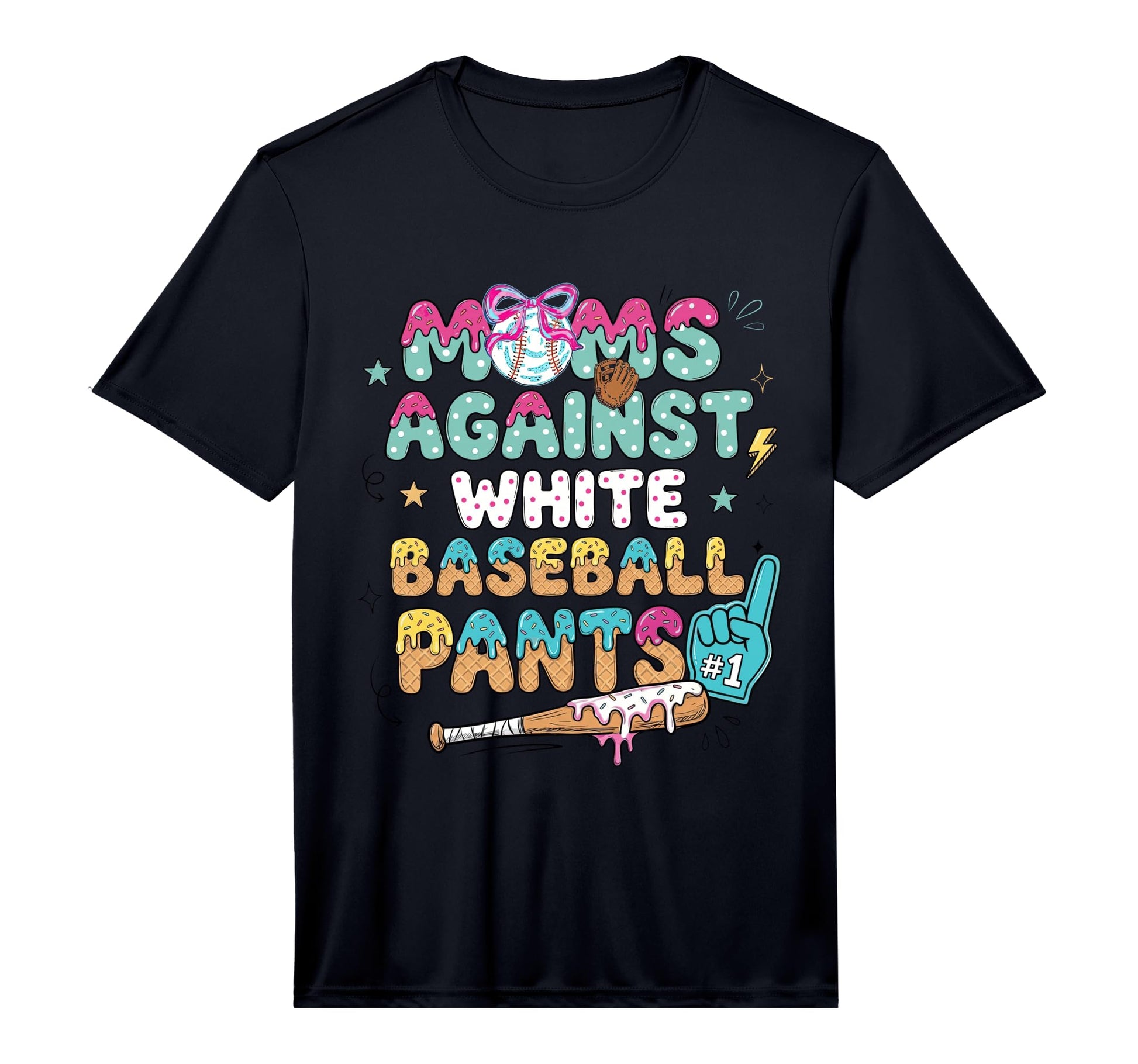 Mens Moms Against White Baseball Pants T-Shirt - Novelty Apparel Unisex - T-Shirt, Sweatshirt, Hoodie