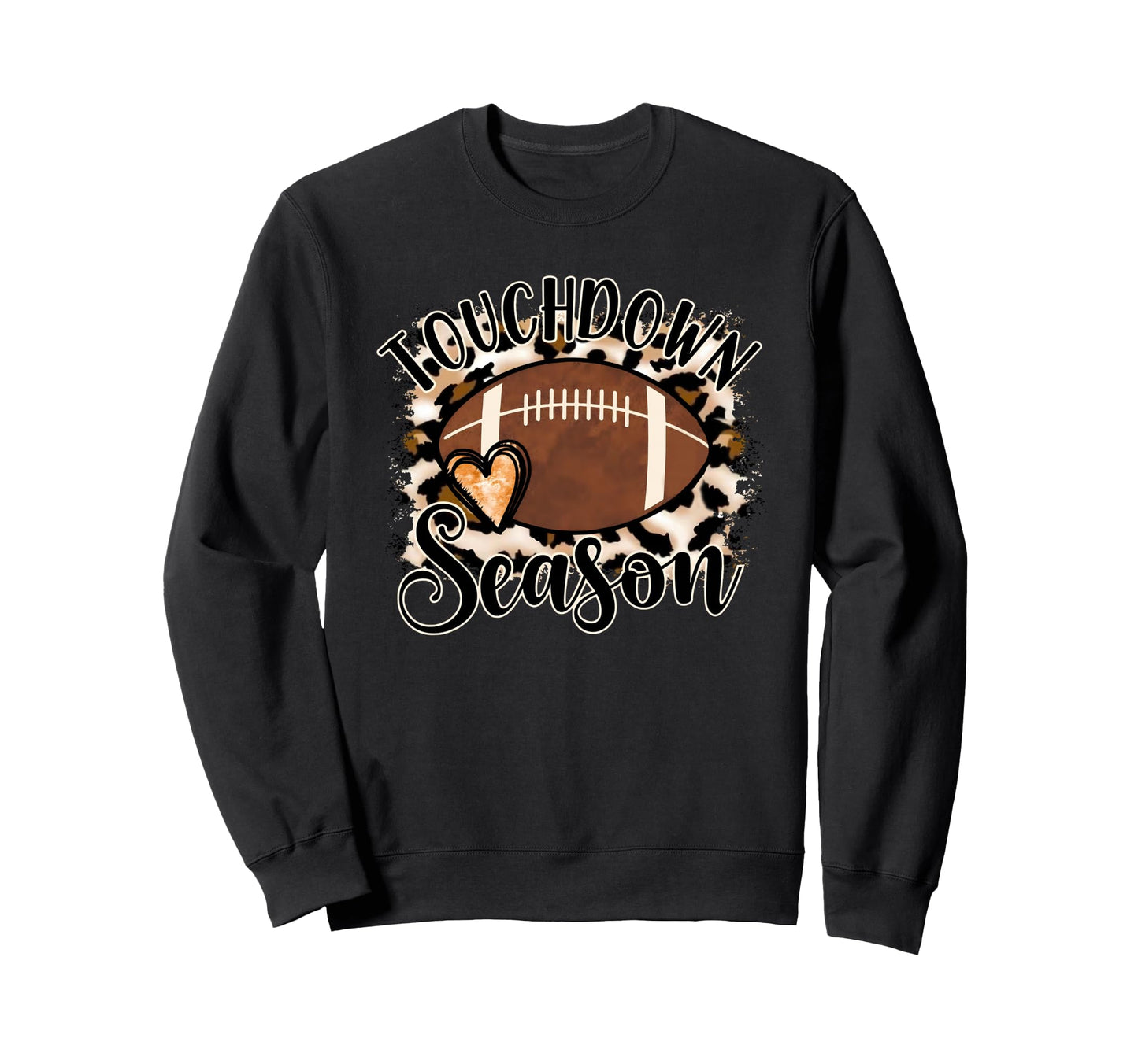 Touchdown Season Leopard Game Sweatshirt - Casual Everyday Wear Men Women - T-Shirt, Sweatshirt, Hoodie