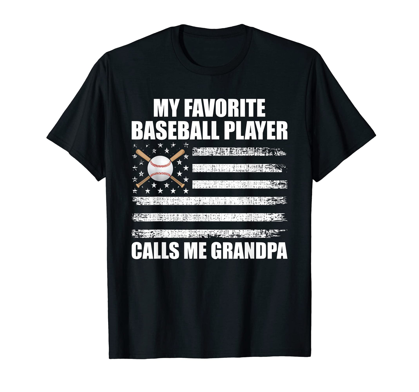 Baseball Grandpa American Flag T-Shirt - Novelty Apparel Men Women - T-Shirt, Sweatshirt, Hoodie