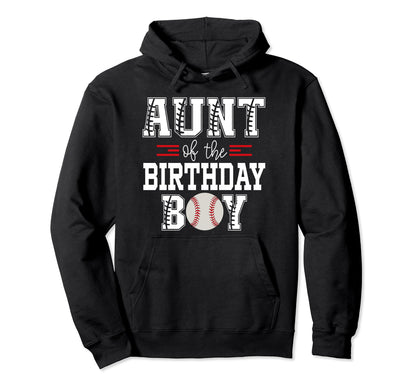 Aunt Birthday Baseball Lover First Hoodie - Minimalist Print Unisex - T-Shirt, Sweatshirt, Hoodie