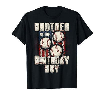 Brother Birthday Matching Baseball T-Shirt - Graphic Print Men Women - T-Shirt, Sweatshirt, Hoodie