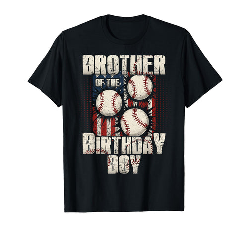 Brother Birthday Matching Baseball T-Shirt - Graphic Print Men Women - T-Shirt, Sweatshirt, Hoodie