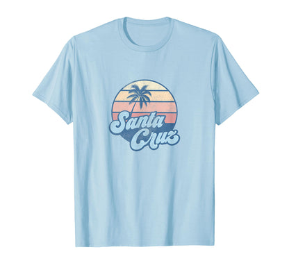 Santa Cruz California Ca 70S Surfer T-Shirt - Graphic Print Men Women - T-Shirt, Sweatshirt, Hoodie