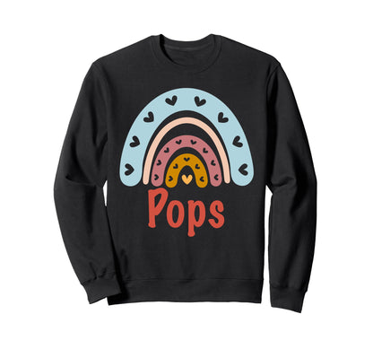 Pops Birthday Rainbow Boho Pops Sweatshirt - Novelty Apparel Unisex - T-Shirt, Sweatshirt, Hoodie