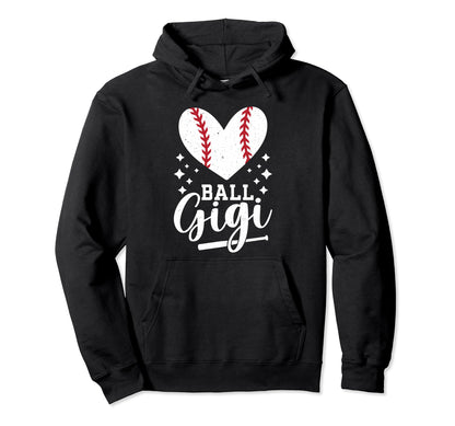 Ball Gigi Heart Baseball Gigi Baseball Hoodie - Minimalist Print Unisex - T-Shirt, Sweatshirt, Hoodie
