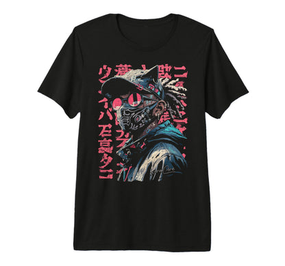 Japanese Streetwear Afro Cyberpunk Y2K T-Shirt - Minimalist Print Unisex - T-Shirt, Sweatshirt, Hoodie