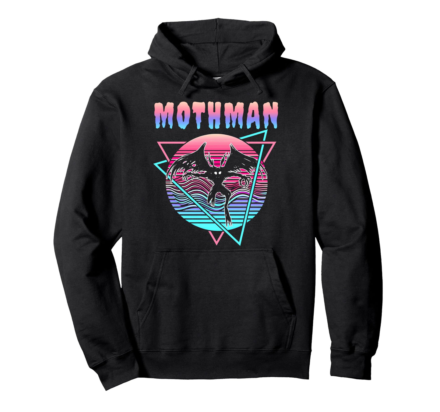 Vaporwave Aesthetic Mothman Hoodie - Minimalist Print Men Women - T-Shirt, Sweatshirt, Hoodie