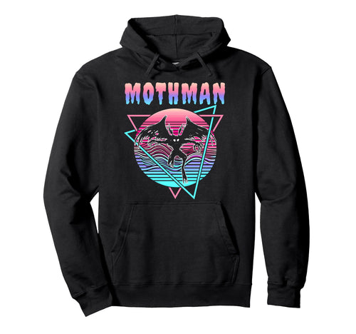 Vaporwave Aesthetic Mothman Hoodie - Minimalist Print Men Women - T-Shirt, Sweatshirt, Hoodie