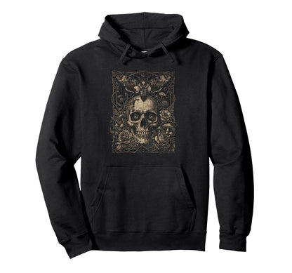 Skull Cat Skeleton Kitty Kitten Gothic Hoodie - Novelty Apparel Unisex - T-Shirt, Sweatshirt, Hoodie