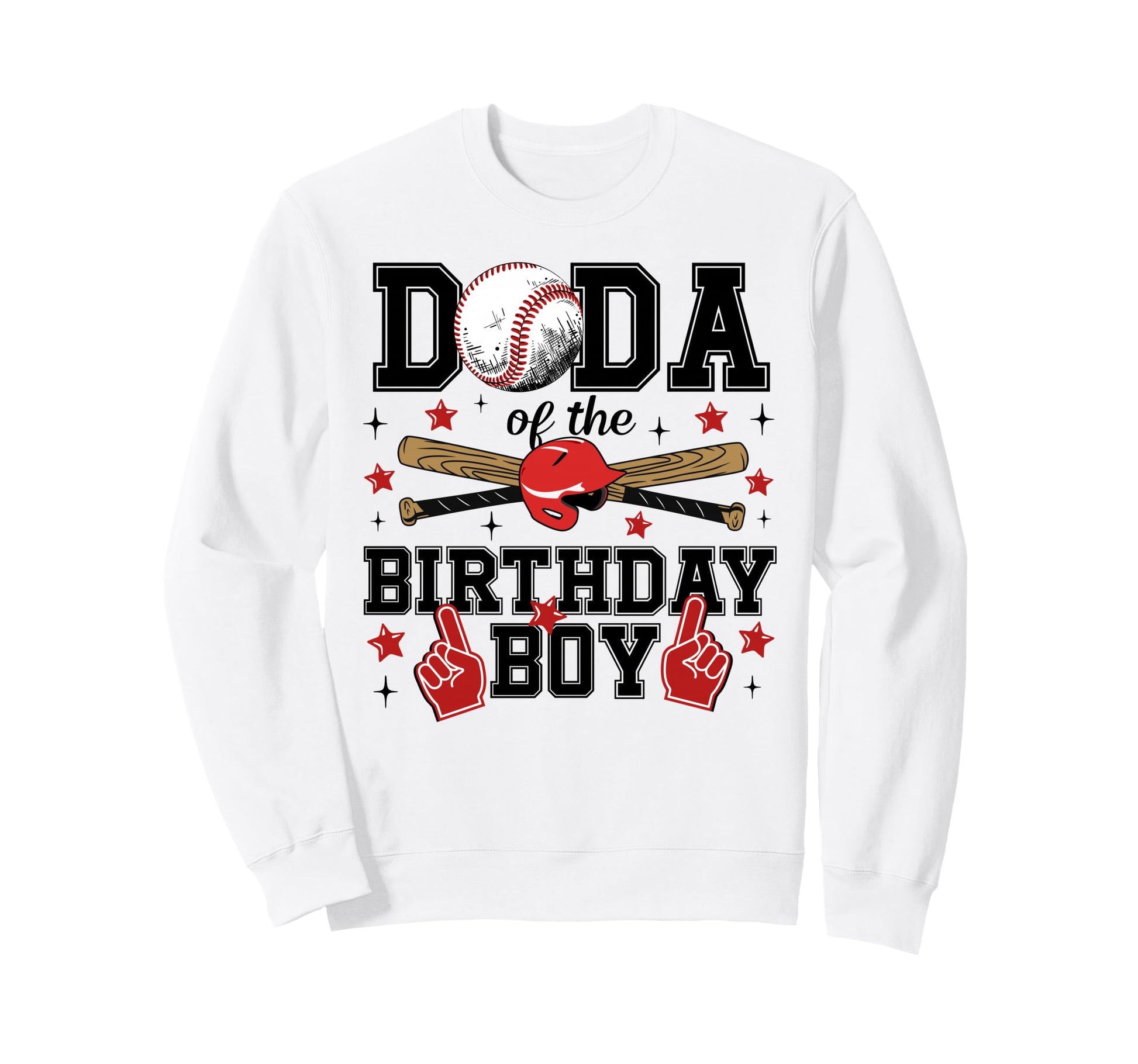 Dada Birthday Baseball Sport Sweatshirt - Minimalist Print for Adults - T-Shirt, Sweatshirt, Hoodie