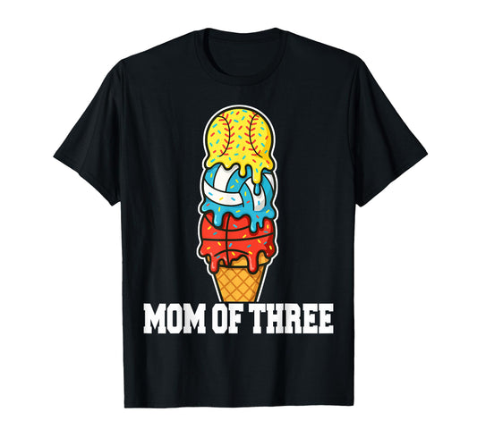 Softball Volleyball Basketball Mom Ice T-Shirt - Graphic Print for Adults - T-Shirt, Sweatshirt, Hoodie