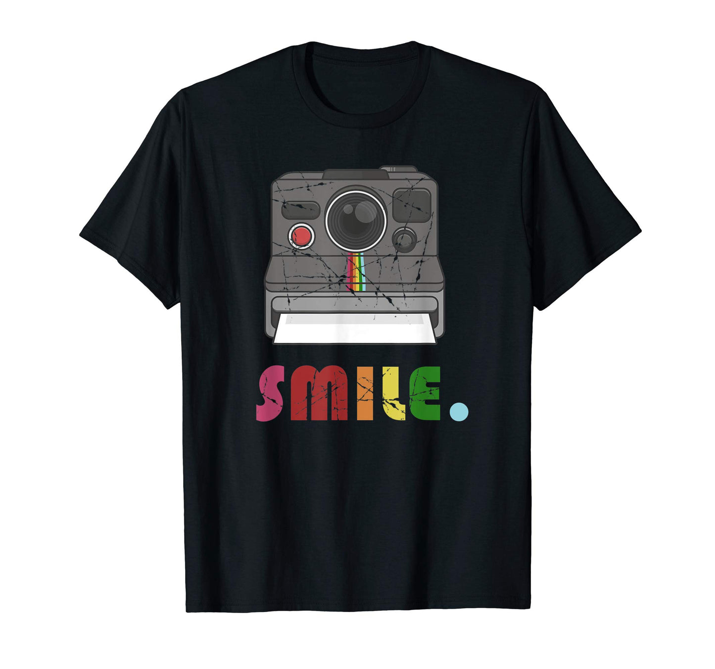 Camera Distressed T-Shirt - Unique Graphic for Adults - T-Shirt, Sweatshirt, Hoodie