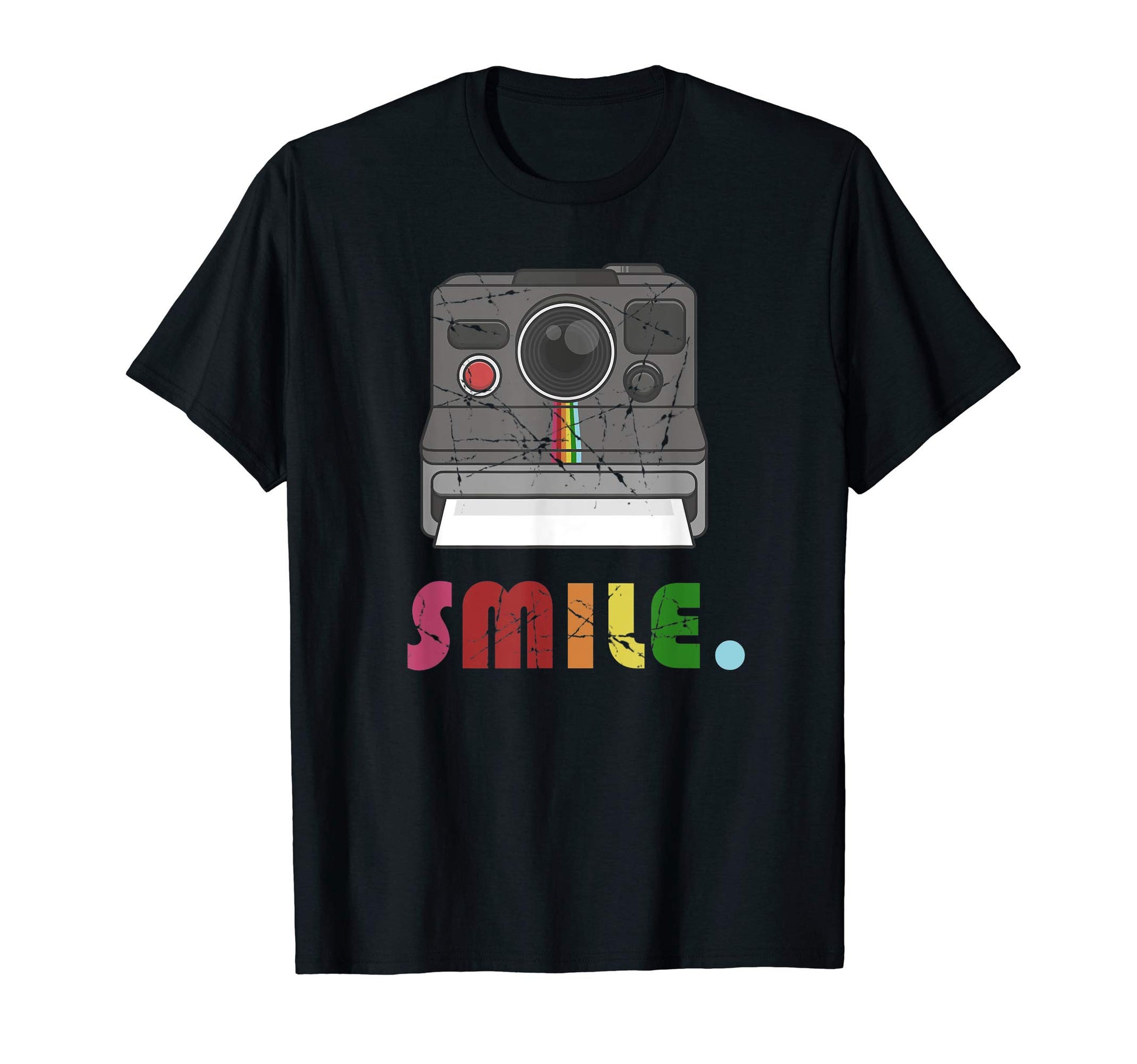 Camera Distressed T-Shirt - Unique Graphic for Adults - T-Shirt, Sweatshirt, Hoodie