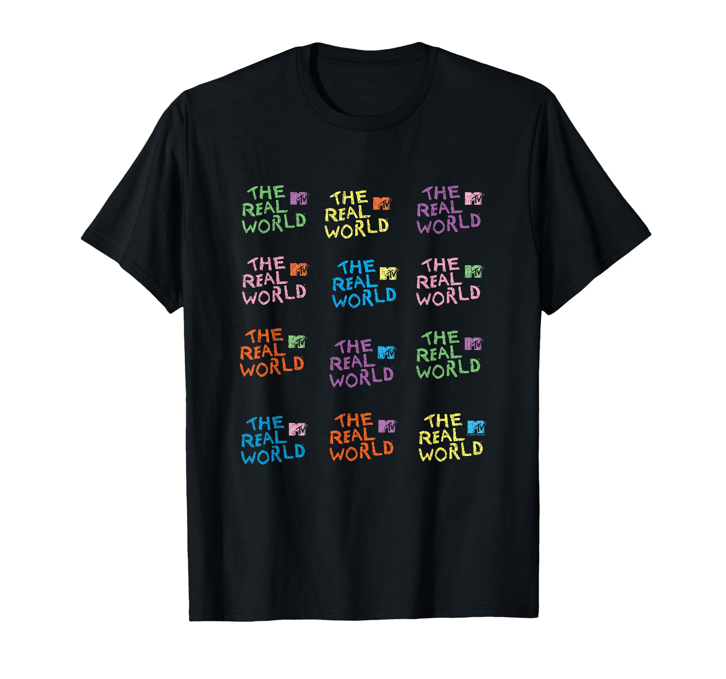 Real World Repeating Colorful T-Shirt - Casual Everyday Wear for Adults - T-Shirt, Sweatshirt, Hoodie