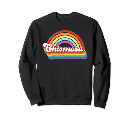 Chismosa Latina Rainbow Groovy Sweatshirt - Minimalist Print Men Women - T-Shirt, Sweatshirt, Hoodie