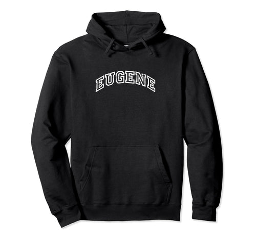 Eugene Minimalist Inspired Varsity Hoodie - Novelty Apparel Unisex - T-Shirt, Sweatshirt, Hoodie
