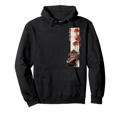 Japanese Temple Vaporwave Japan Hoodie - Casual Everyday Wear Unisex - T-Shirt, Sweatshirt, Hoodie
