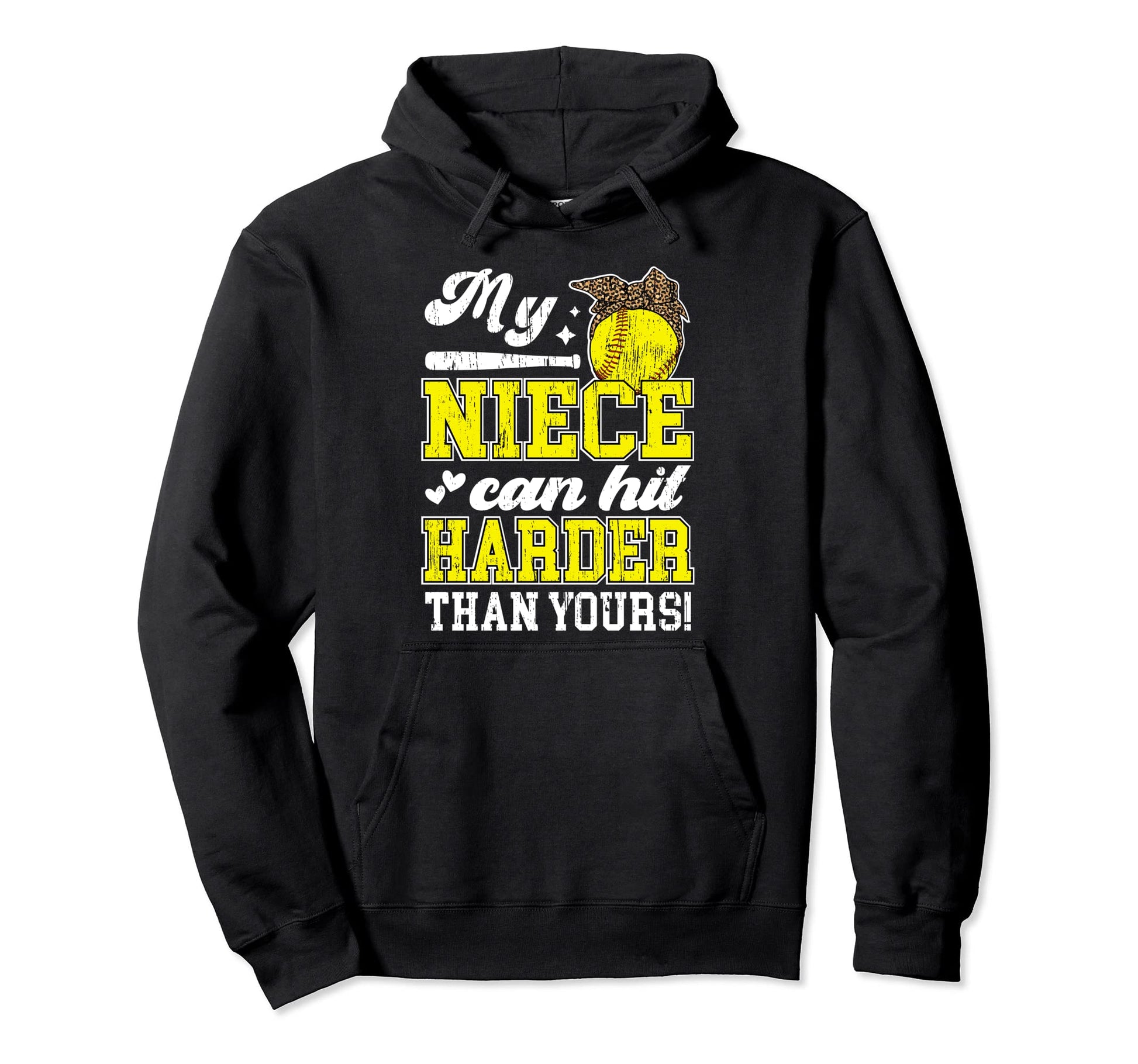 Softball Aunt Softball Player Aunt Funny Hoodie - Graphic Print Unisex - T-Shirt, Sweatshirt, Hoodie