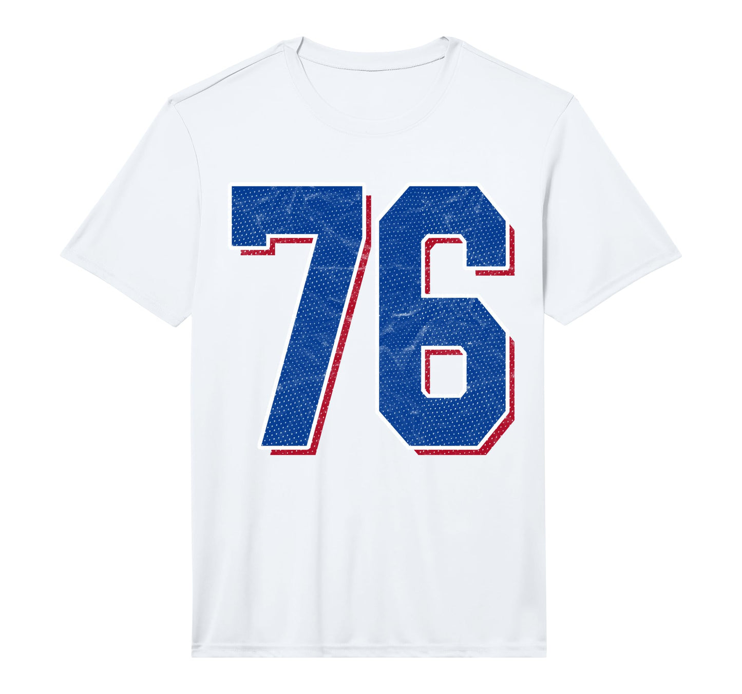 Number 76 Numbered Uniform Sports T-Shirt - Custom Art Print for Adults - T-Shirt, Sweatshirt, Hoodie