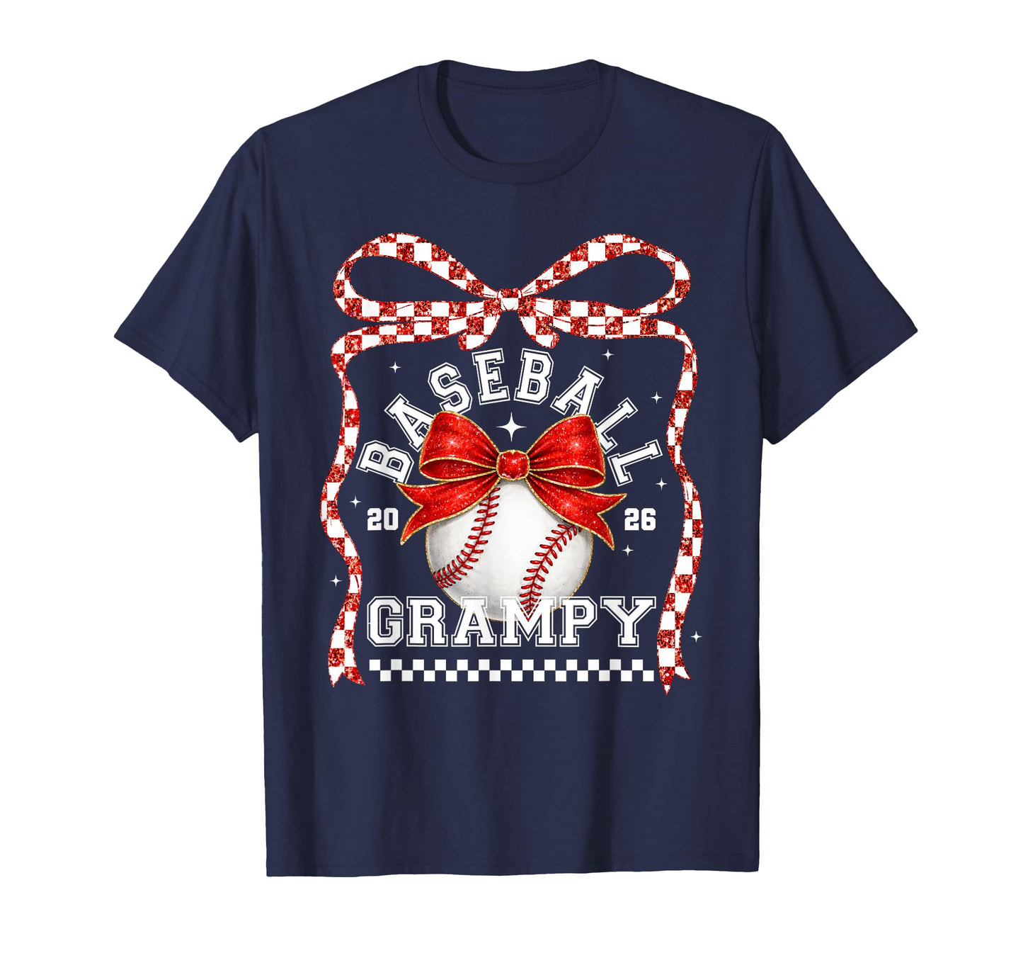 Baseball Grampy Coquette Bow Game Day T-Shirt - Unique Graphic for Adults - T-Shirt, Sweatshirt, Hoodie