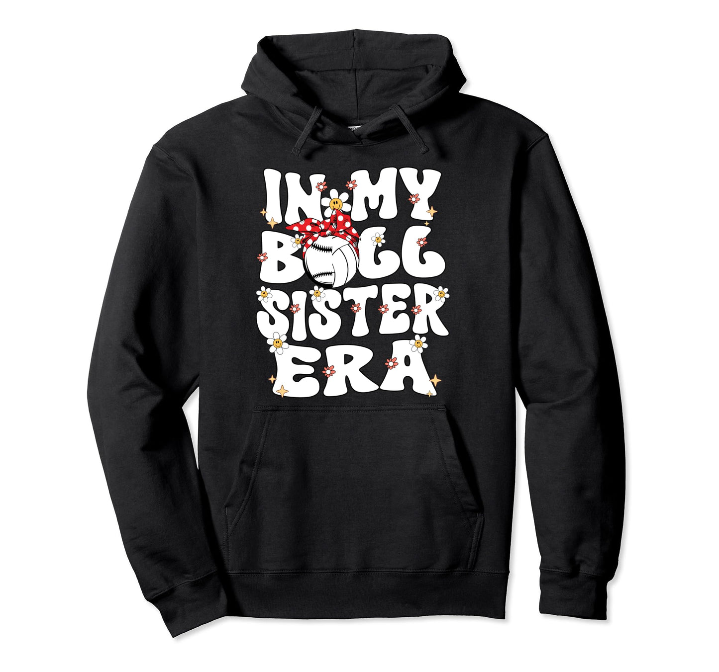 My Ball Sister Era Groovy Baseball Hoodie - Casual Everyday Wear Men Women - T-Shirt, Sweatshirt, Hoodie