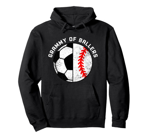 Grammy Ballers Funny Soccer Baseball Hoodie - Streetwear Style Unisex - T-Shirt, Sweatshirt, Hoodie