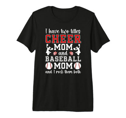 Cheer Baseball Mom Baseball Player T-Shirt - Graphic Print Unisex - T-Shirt, Sweatshirt, Hoodie