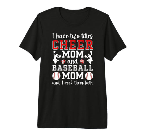 Cheer Baseball Mom Baseball Player T-Shirt - Graphic Print Unisex - T-Shirt, Sweatshirt, Hoodie