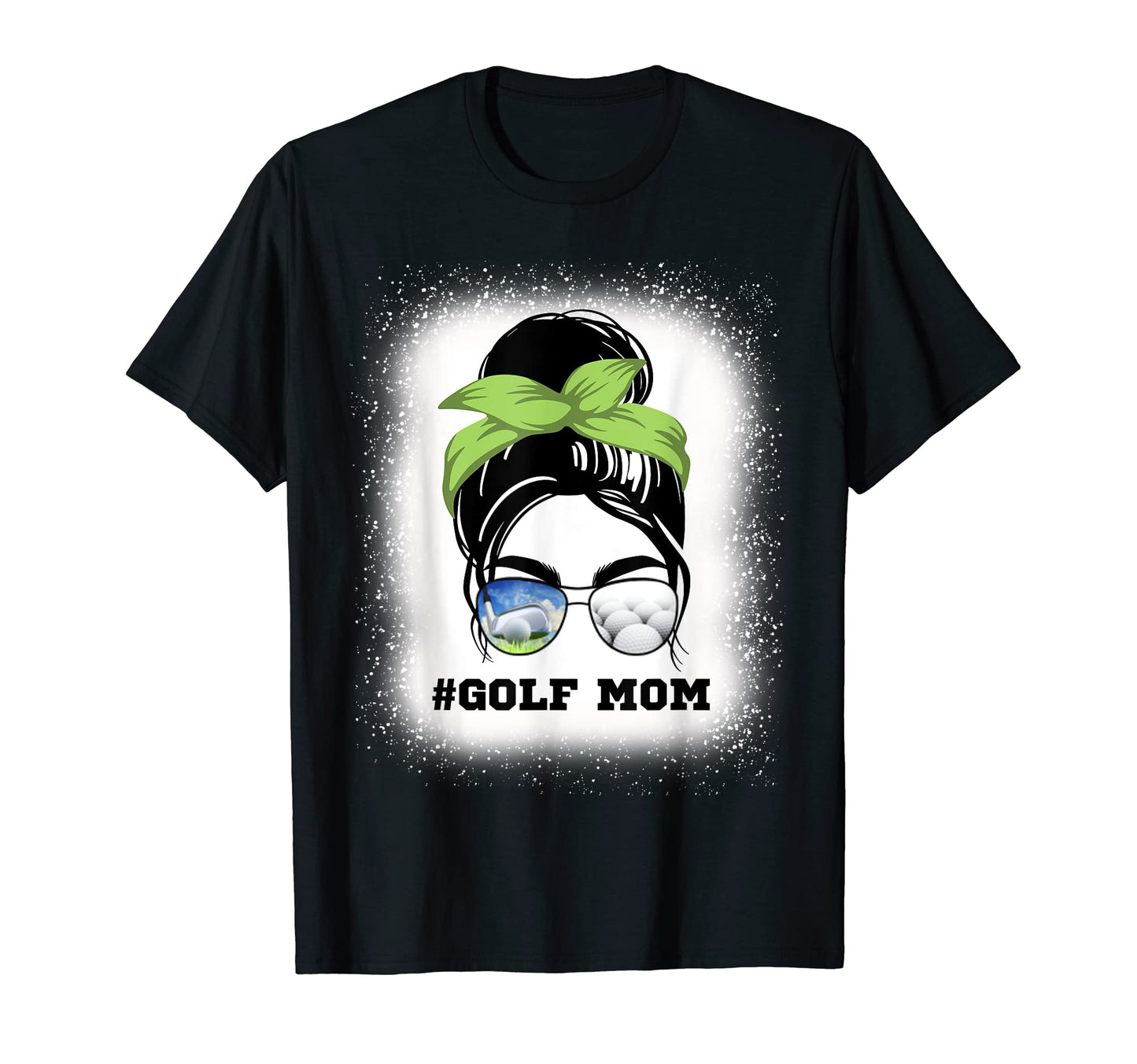 Golf Mom Messy Bun Sports Fan Game Day T-Shirt - Novelty Apparel Men Women - T-Shirt, Sweatshirt, Hoodie
