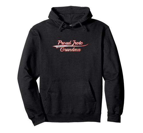 Proud Jrotc Grandma Varsity Distressed Hoodie - Minimalist Print for Adults - T-Shirt, Sweatshirt, Hoodie