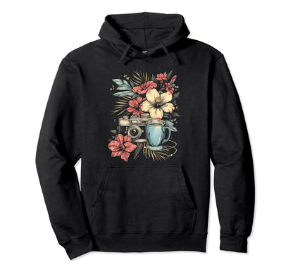 Photographer Coffee Camera Hoodie - Casual Everyday Wear for Adults - T-Shirt, Sweatshirt, Hoodie