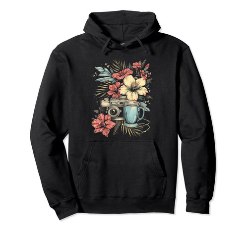 Photographer Coffee Camera Hoodie - Casual Everyday Wear for Adults - T-Shirt, Sweatshirt, Hoodie