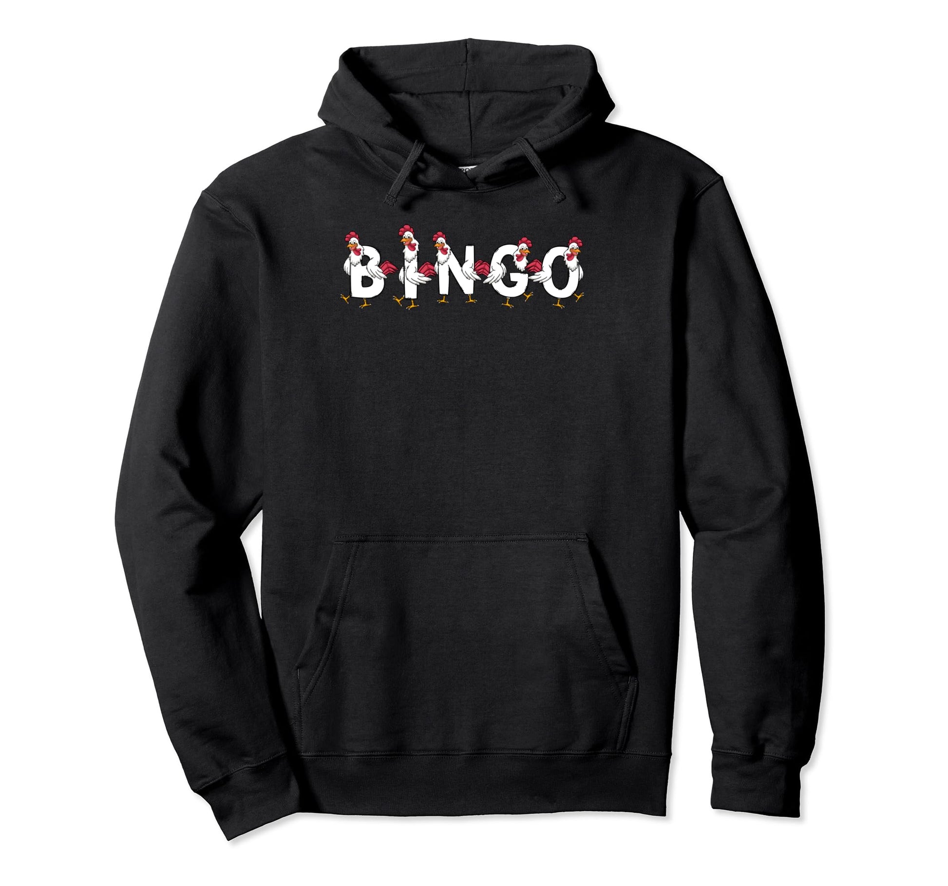 Chicken Lover Crazy Bingo Lady Hoodie - Casual Everyday Wear for Adults - T-Shirt, Sweatshirt, Hoodie