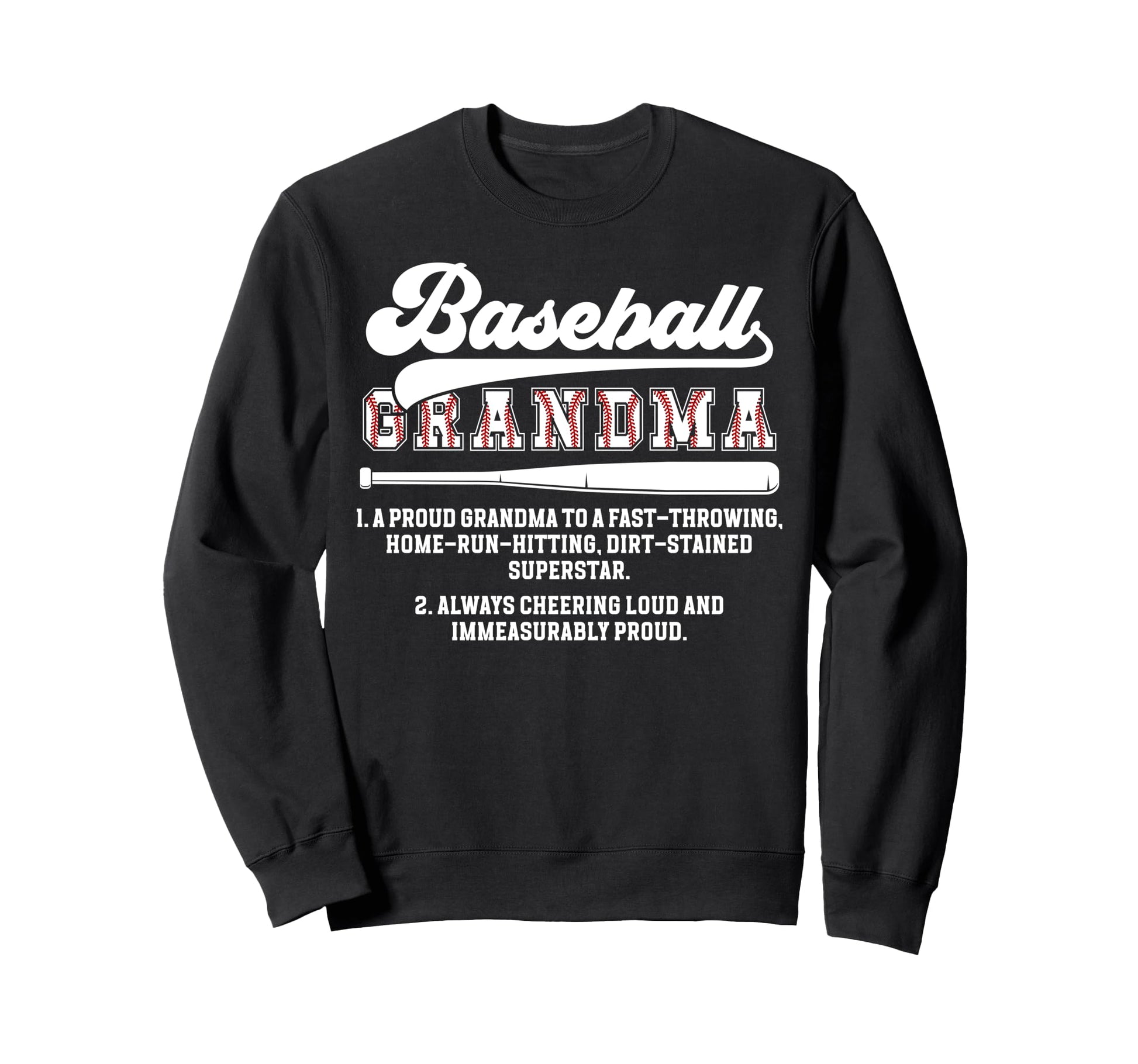 Baseball Grandma Baseball Player Sweatshirt - Minimalist Print for Adults - T-Shirt, Sweatshirt, Hoodie